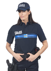 POLO BLEU POLICE MUNICIPALE DRY-TEC® MANCHES COURTES